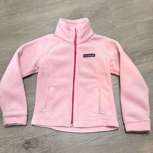 Columbia Soft Pink Full-Zip Fleece